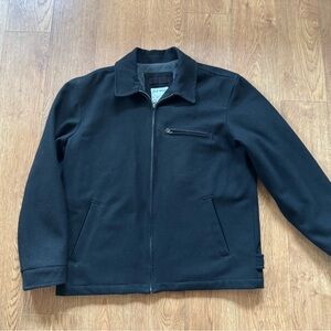 Old Navy Men’s Heavy Dark Jacket • Zip Pocket • Size L • Warm & Durable